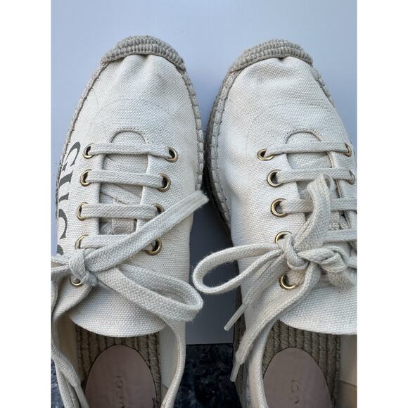 Gucci canvas sneakers espadrilles Women’s Size 39
